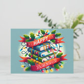 Happy Jolabokaflod Kaart (Staand voorkant)