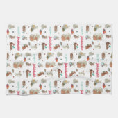 Happy Jolabokaflod Muouse Family Holiday Theedoek (Horizontaal)