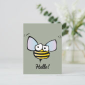 Happy Jolly Bee Briefkaart (Staand voorkant)