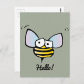 Happy Jolly Bee Briefkaart (Voorkant / Achterkant)