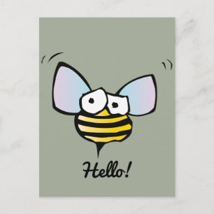 Happy Jolly Bee Briefkaart