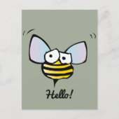 Happy Jolly Bee Briefkaart (Voorkant)
