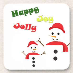 Happy Jolly Joy Bier Onderzetter