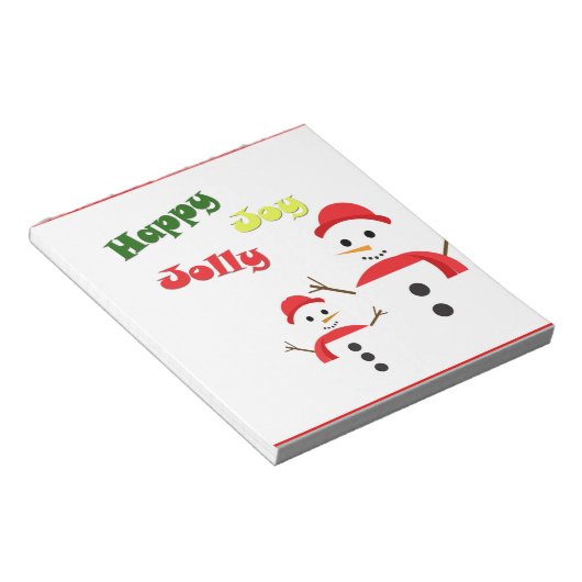 Happy Jolly Joy Notitieblok (Schuin)