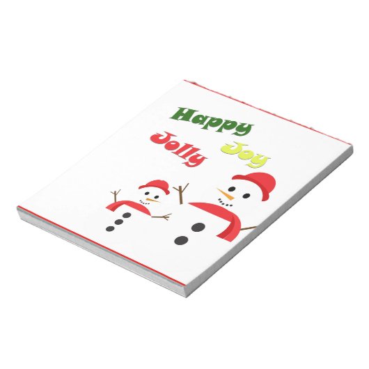 Happy Jolly Joy Notitieblok (Linkerzijde)