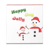 Happy Jolly Joy Notitieblok (Voorkant)