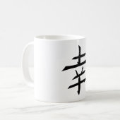 Happy Joy Happiness - Kanji Japan Koffiemok (Voorkant links)