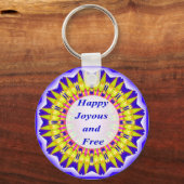 Happy Joyous en Free Sleutelhanger (Voorkant)