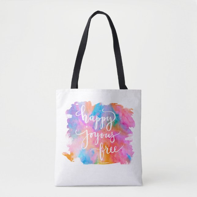 Happy Joyous Free Canvas tas (Voorkant)