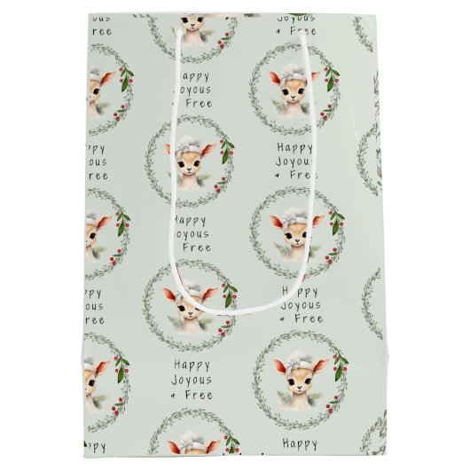 Happy Joyous Gratis Sobriety Pastel Medium Cadeauzakje (Achterkant)