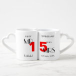 Happy Jubileum 15 jaar gehuwd op persoonlijke tite Loversmokken<br><div class="desc">Er werd een stijlvolle huwelijkshuwelijkshuwelijkscadeau voor Mr & Mrs. 15 jaar,  Perfect Together en makkelijk aan te passen aan persoonlijke namen en datumhuwelijken opgericht</div>