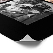 Happy Jubileum 18 Photo Collage Black Gold Poster (Hoek)
