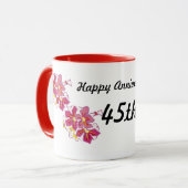 Happy Jubileum 45th Mok (Voorkant links)