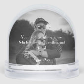 Happy Jubileum Aangepaste foto en tekst Sneeuwbol (Achterkant)