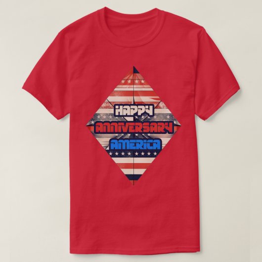 Happy Jubileum Amerika 5 T-shirt (Design voorkant)