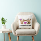 Happy Jubileum-apen Kussen (Stoel)
