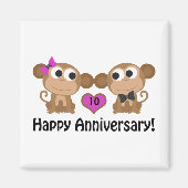 Happy Jubileum-apen Magneet (Voorkant)