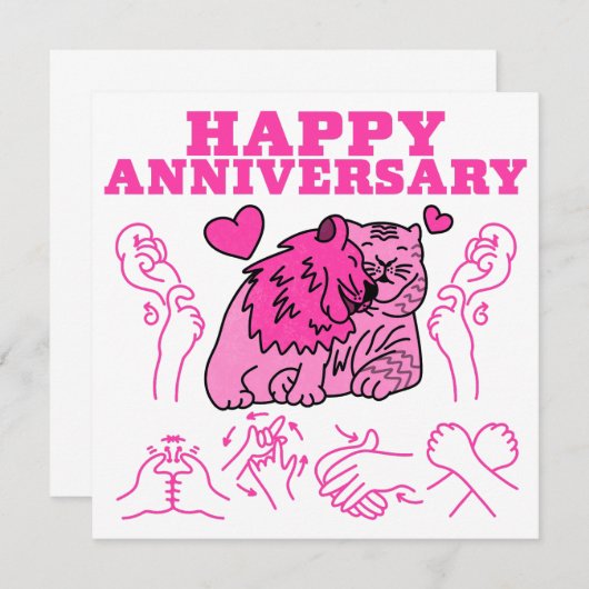 Happy Jubileum - ASL Design Aankondiging (Voorkant / Achterkant)