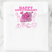 Happy Jubileum - ASL Design Vierkante Sticker (Tas)