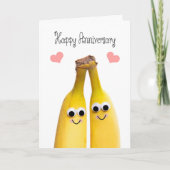 Happy Jubileum Bananas Humor Feestdagen Kaart (Voorkant)
