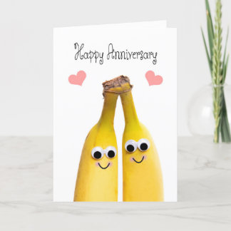 Happy Jubileum Bananas Humor Feestdagen Kaart