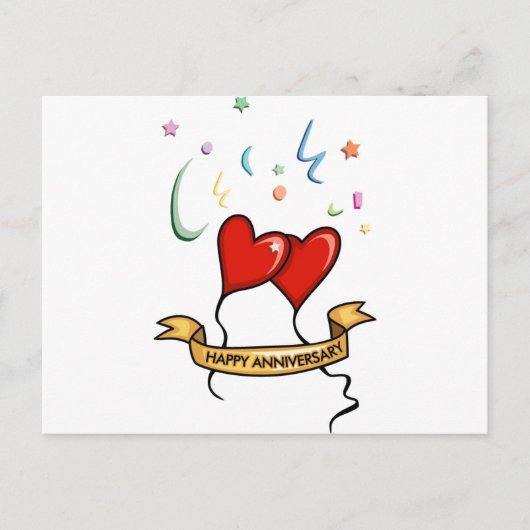 Happy Jubileum Banner Briefkaart (Voorkant)