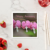 Happy Jubileum bloeding harten Servetten (Insitu)