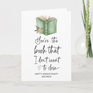 Happy Jubileum boek liefhebbers cadeau Ik hou van  Kaart