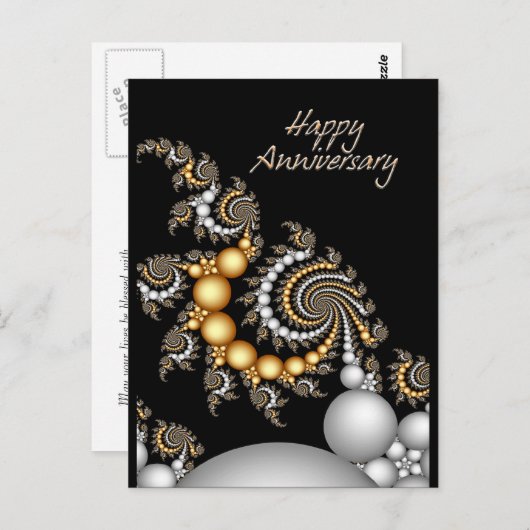 Happy Jubileum Briefkaart (Voorkant / Achterkant)