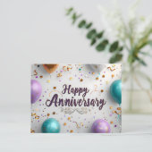 Happy Jubileum Briefkaart (Staand voorkant)