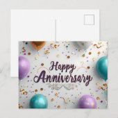Happy Jubileum Briefkaart (Voorkant / Achterkant)