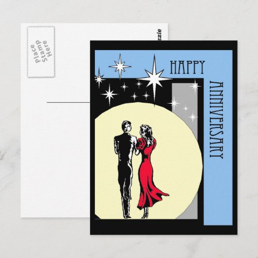 Happy Jubileum Briefkaart (Voorkant / Achterkant)