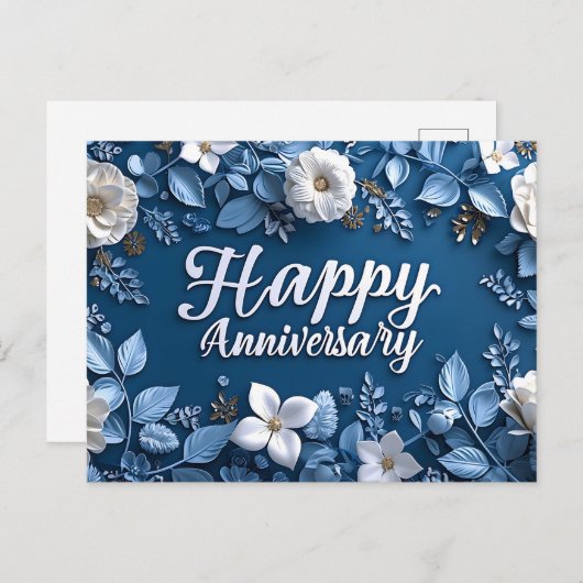 Happy Jubileum Briefkaart (Voorkant / Achterkant)