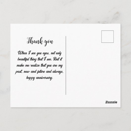 Happy Jubileum briefkaart (Achterkant)