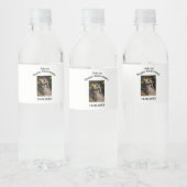 Happy Jubileum bruiloft Waterfles Etiket (Flessen)
