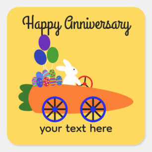 Happy Jubileum Bunny Carrot auto #3 Sticker