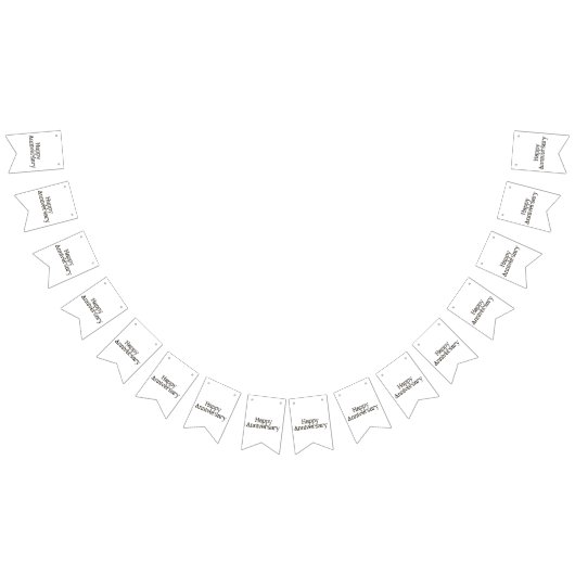 Happy Jubileum Bunting Banner (Alle)