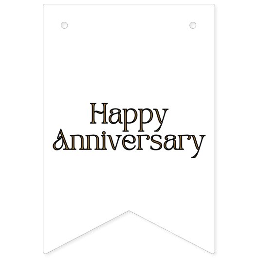 Happy Jubileum Bunting Banner (Eerste vlag)