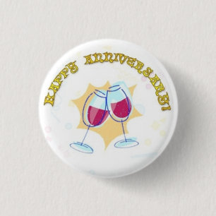 Happy Jubileum Button Pin