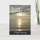 Happy Jubileum Card  Cloudy Sunset Kaart (Voorkant)