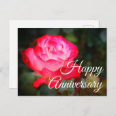 Happy Jubileum Cherry Parfait Roos #3 Briefkaart (Voorkant / Achterkant)