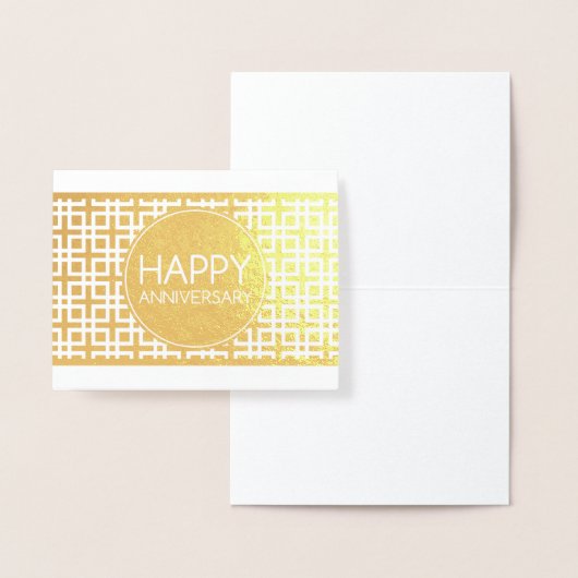 Happy Jubileum CinderStripe Folie Kaarten (Display)