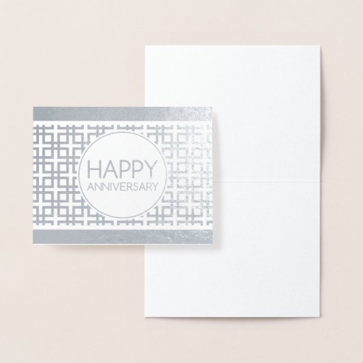 Happy Jubileum CinderStripe Folie Kaarten (Display)