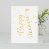 Happy Jubileum Constellations Moon Star Folie Feestdagenkaart (Staand Voorkant)