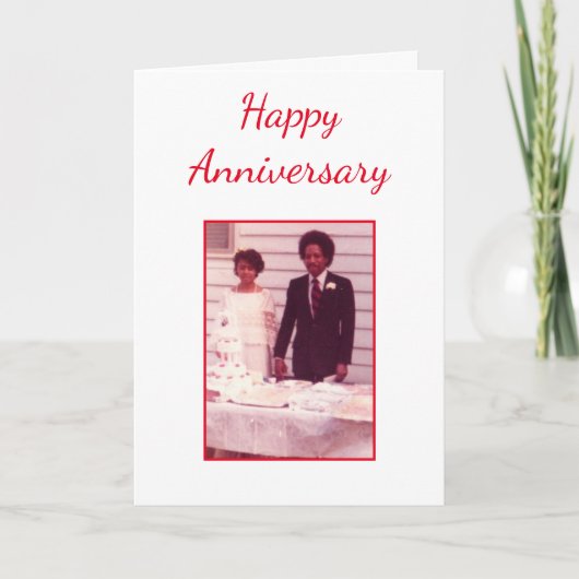 Happy Jubileum Couple-foto Kaart (Voorkant)