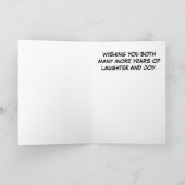 Happy Jubileum Crazy Couple Kaart (Binnen)