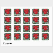 Happy Jubileum Crimson Bouquet Roos #1 Sticker (Vel)