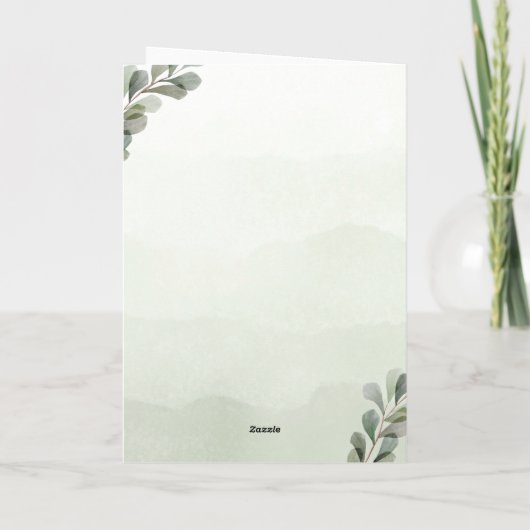 Happy Jubileum Custom Branded Gevouwen Groet Kaart (Achterkant)