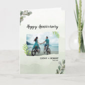 Happy Jubileum Custom Branded Gevouwen Groet Kaart (Voorkant)