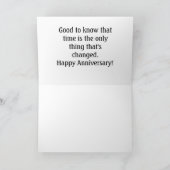 Happy Jubileum Custom Foto Caricature Kaart (Binnen)